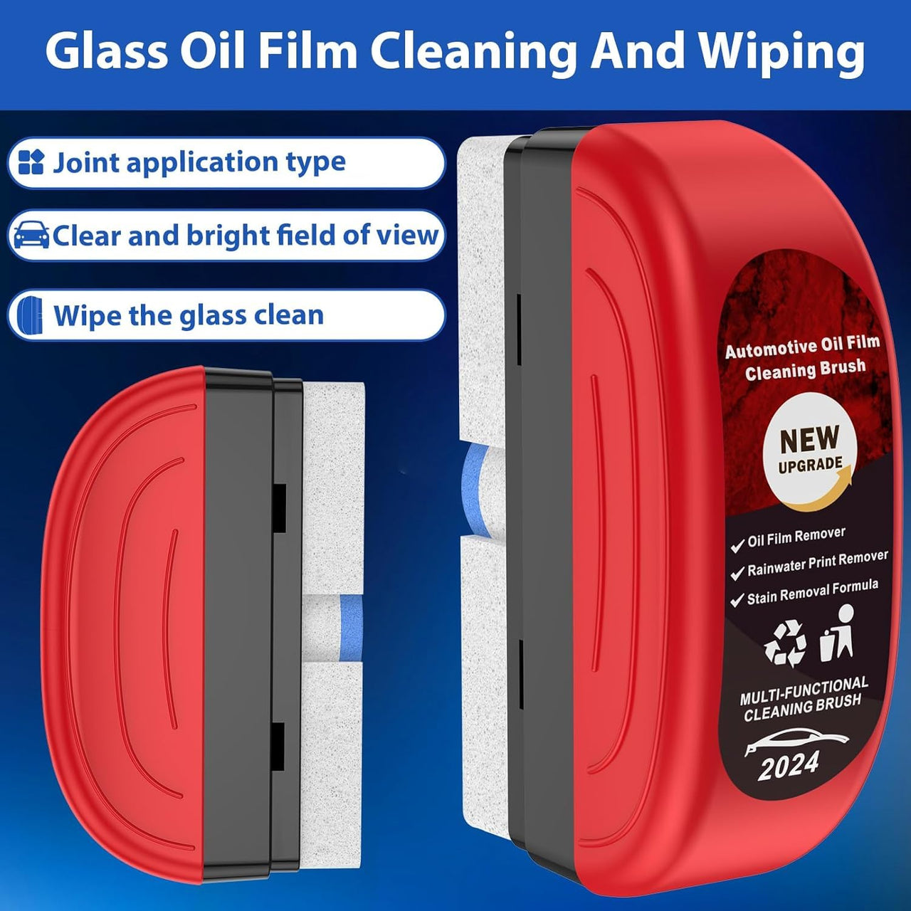 Car Glass Anti-Fog Remover = Oil + Brush