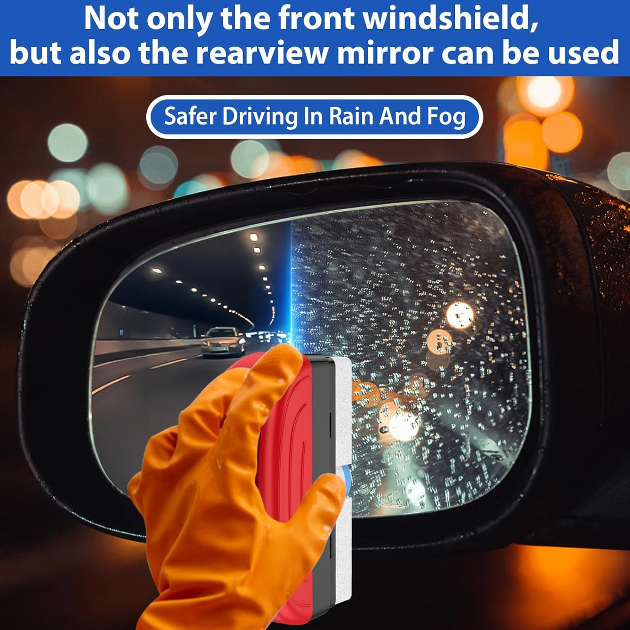 Car Glass Anti-Fog Remover = Oil + Brush