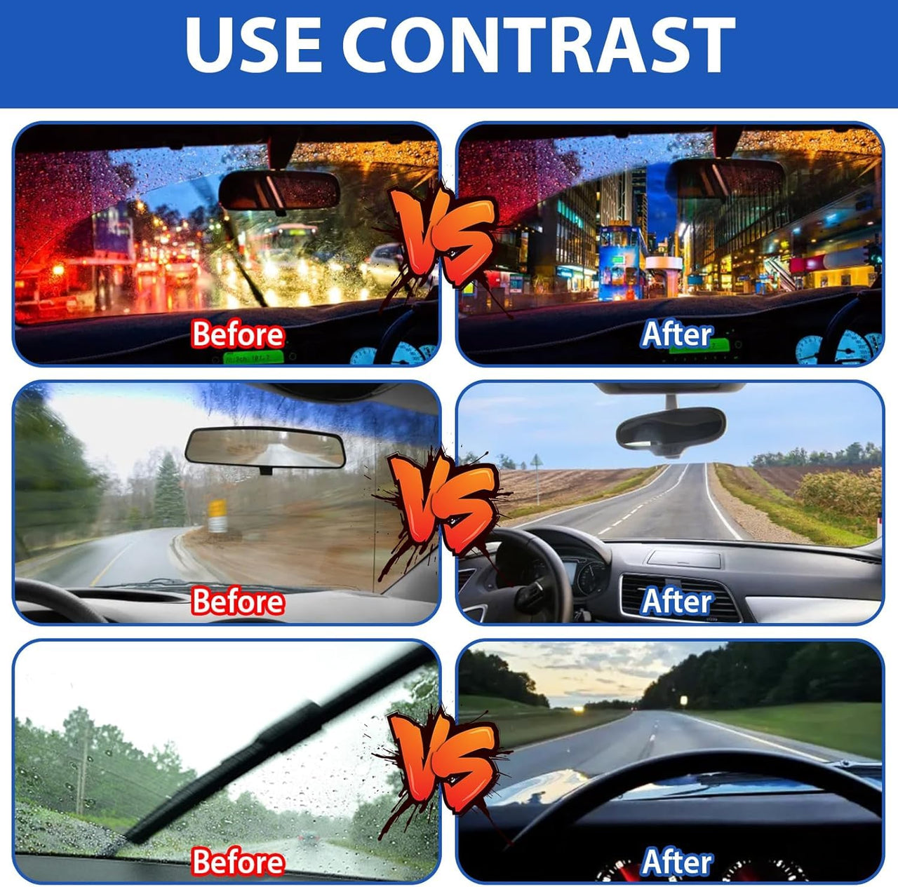 Car Glass Anti-Fog Remover = Oil + Brush