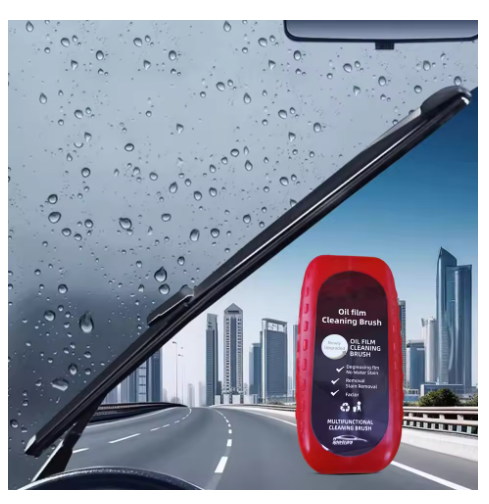 Car Glass Anti-Fog Remover = Oil + Brush