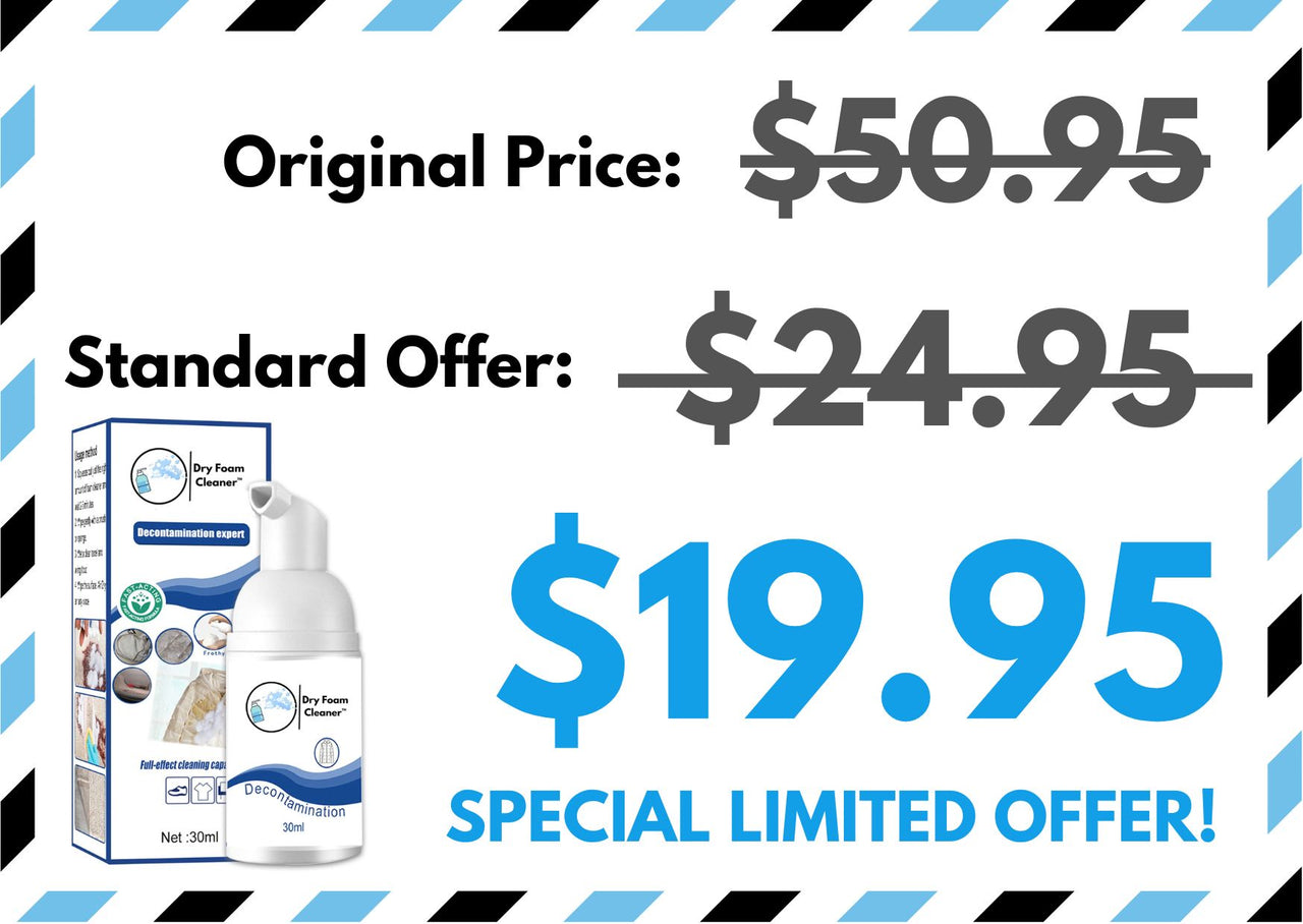 Dry Foam Cleaner™- Special Limited Offer